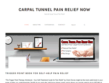 Tablet Screenshot of carpaltunnelpainreliefnow.com
